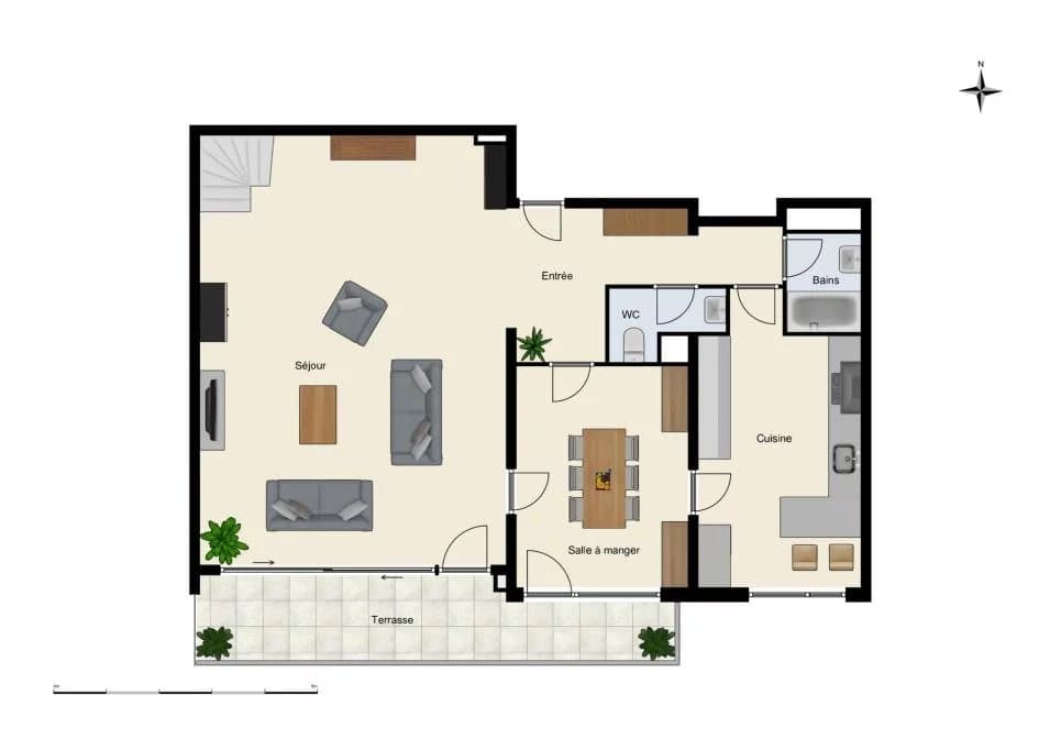 Spacieux duplex dans résidence calme et arborée — 3