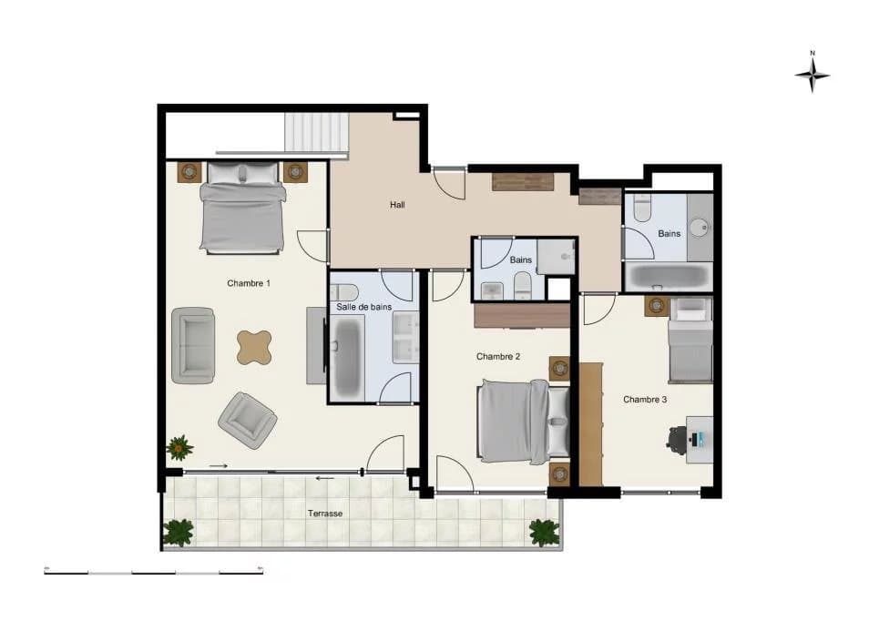 Spacieux duplex dans résidence calme et arborée — 7