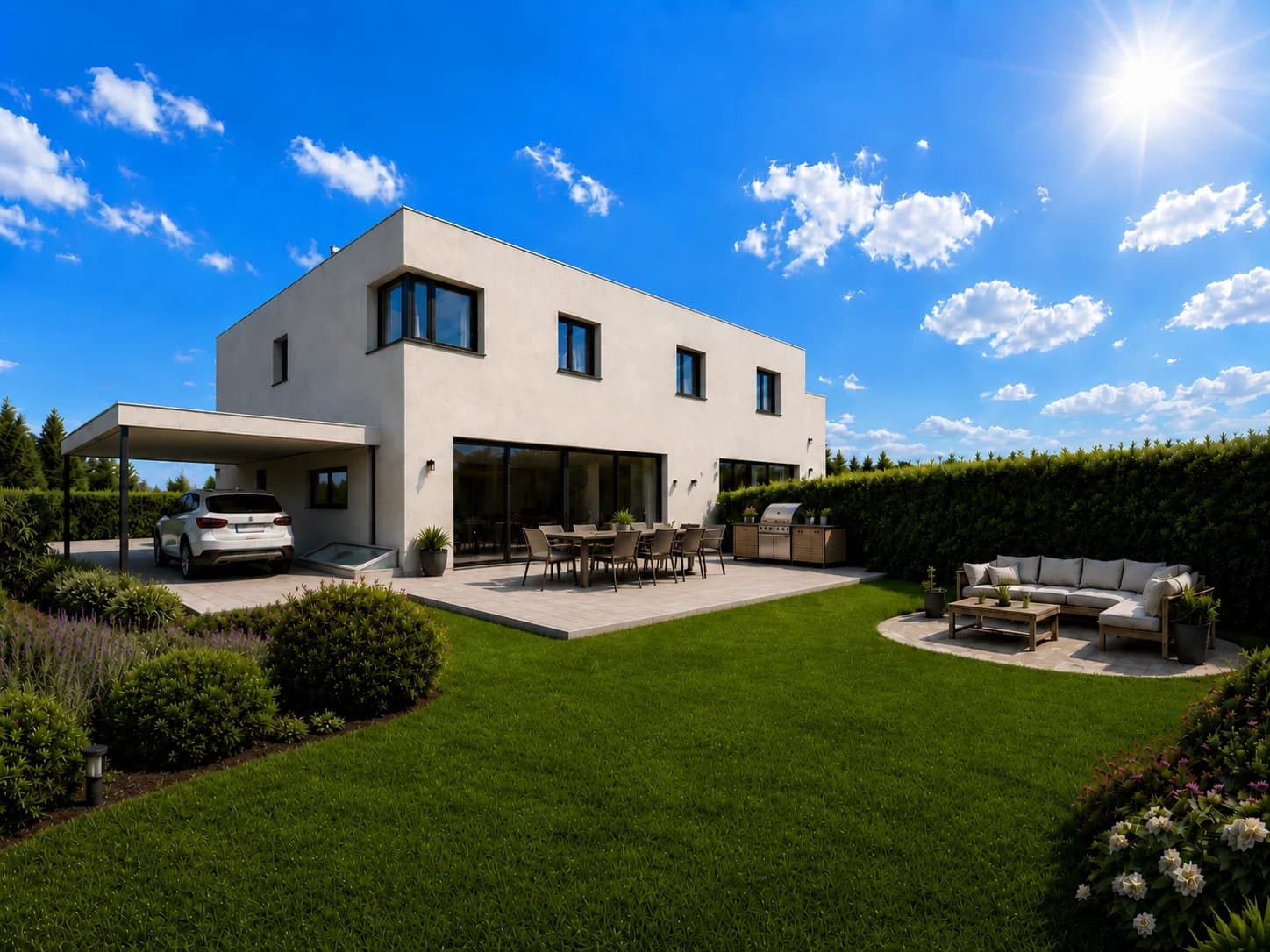 Élégante villa jumelle contemporaine HPE sur plan — 4