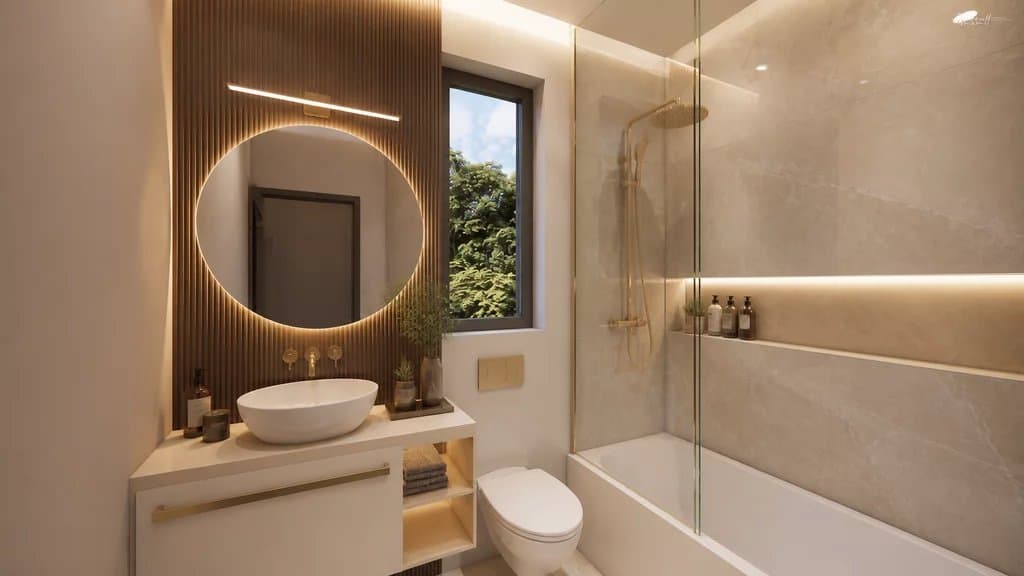 Élégante villa jumelle contemporaine HPE sur plan — 7