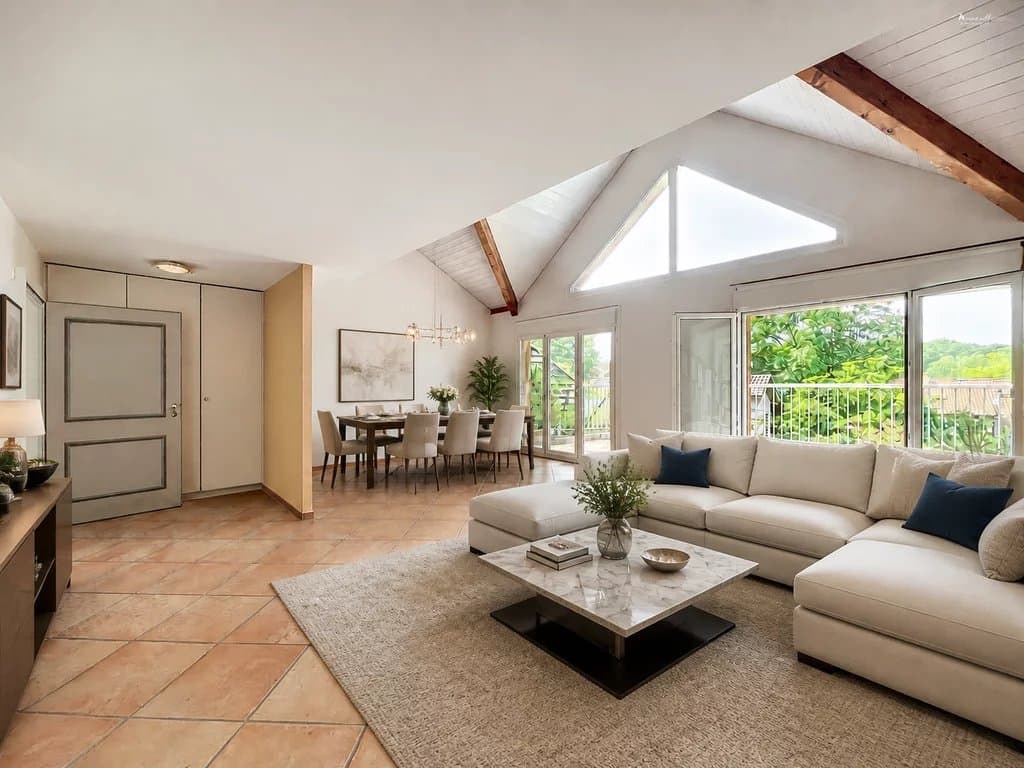 Superbe attique traversant avec terrasse plein sud et vue sur le Salève — 6