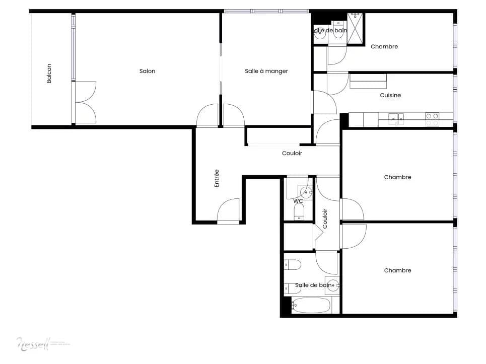 Geräumige Familienwohnung in Champel — 5