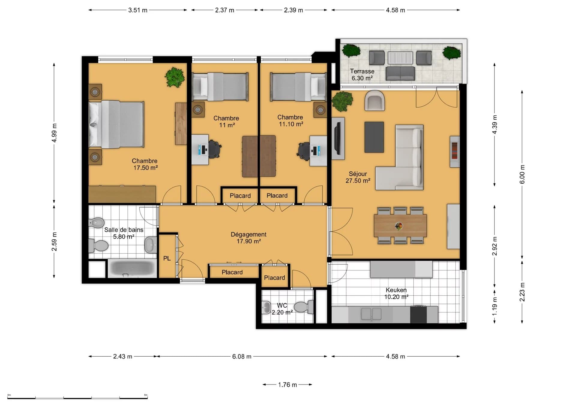 Charmante Wohnung in Champel mit grosszügigem Balkon — 2