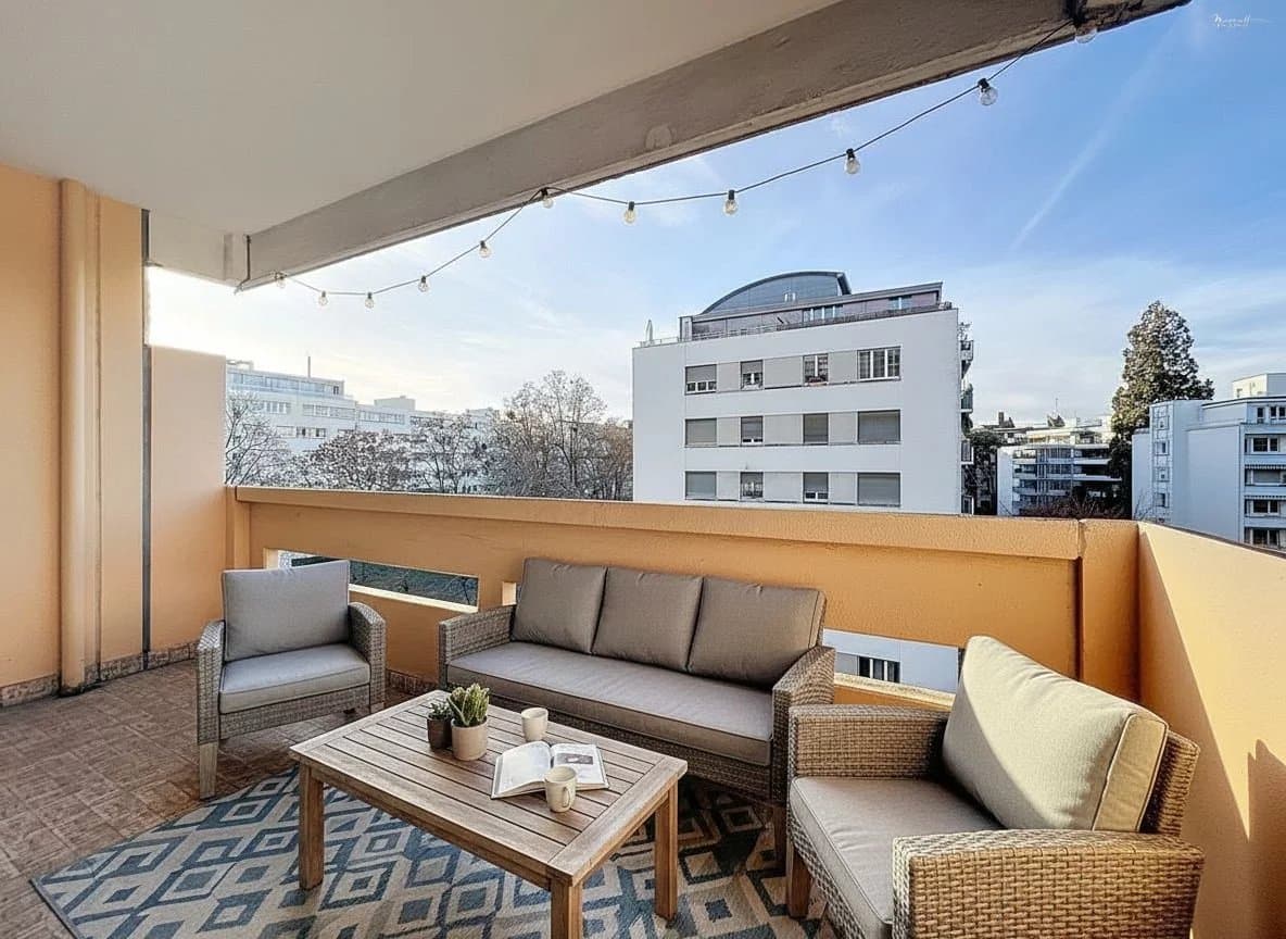Appartement charmant à Champel avec balcon spacieux