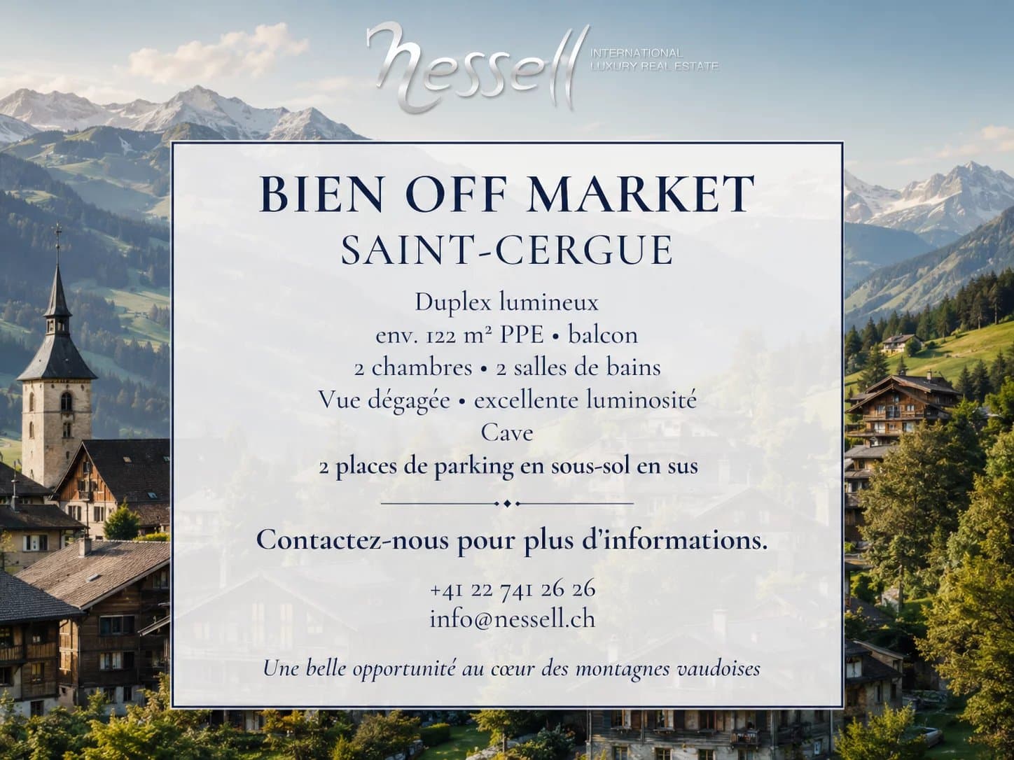 Maisonette im Attikageschoss mit Balkon und freier Sicht
