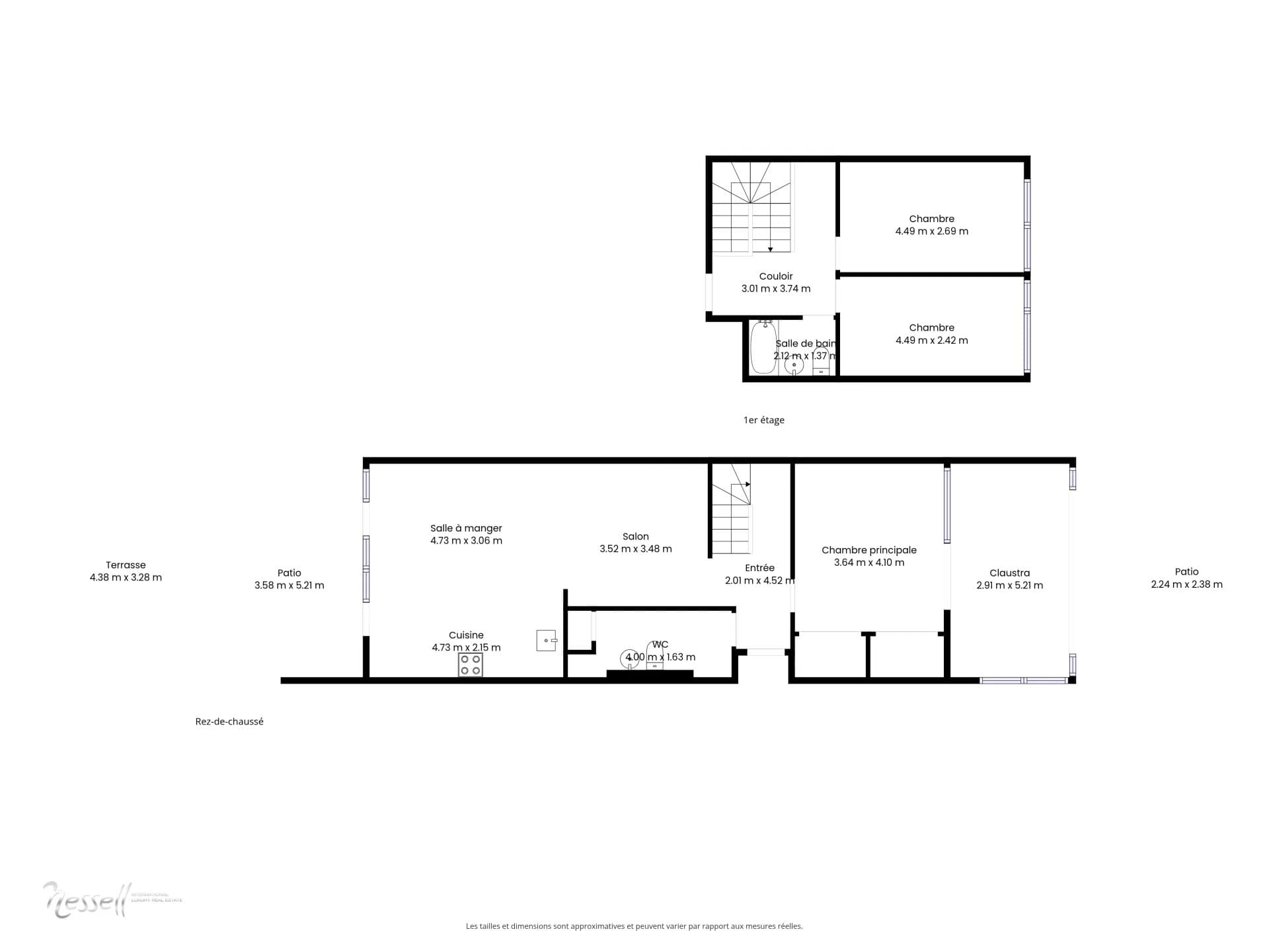 Superbe duplex en rez-de-jardin à Confignon