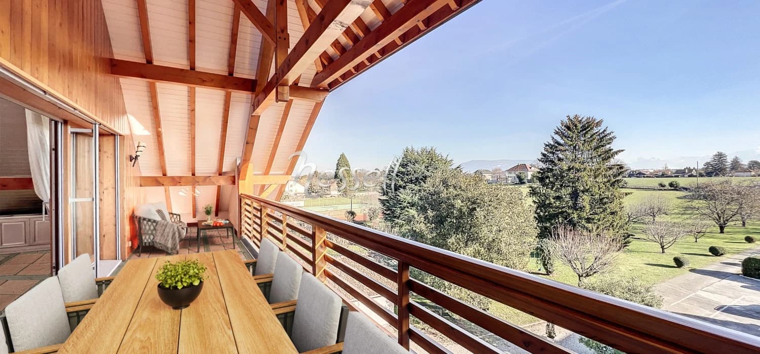 Superbe attique avec vue panoramique sur le Mont-Blanc