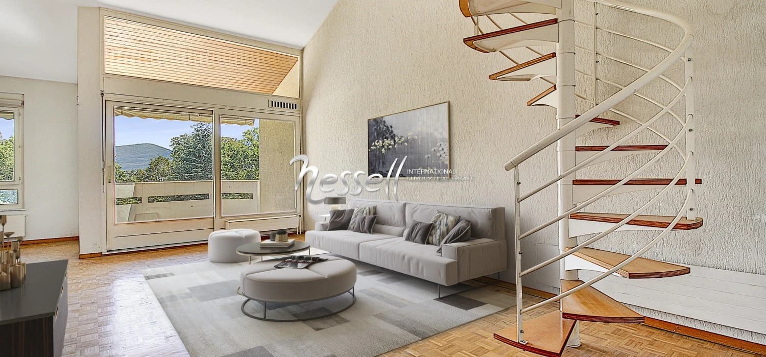 Lumineux duplex de six pièces avec mezzanine