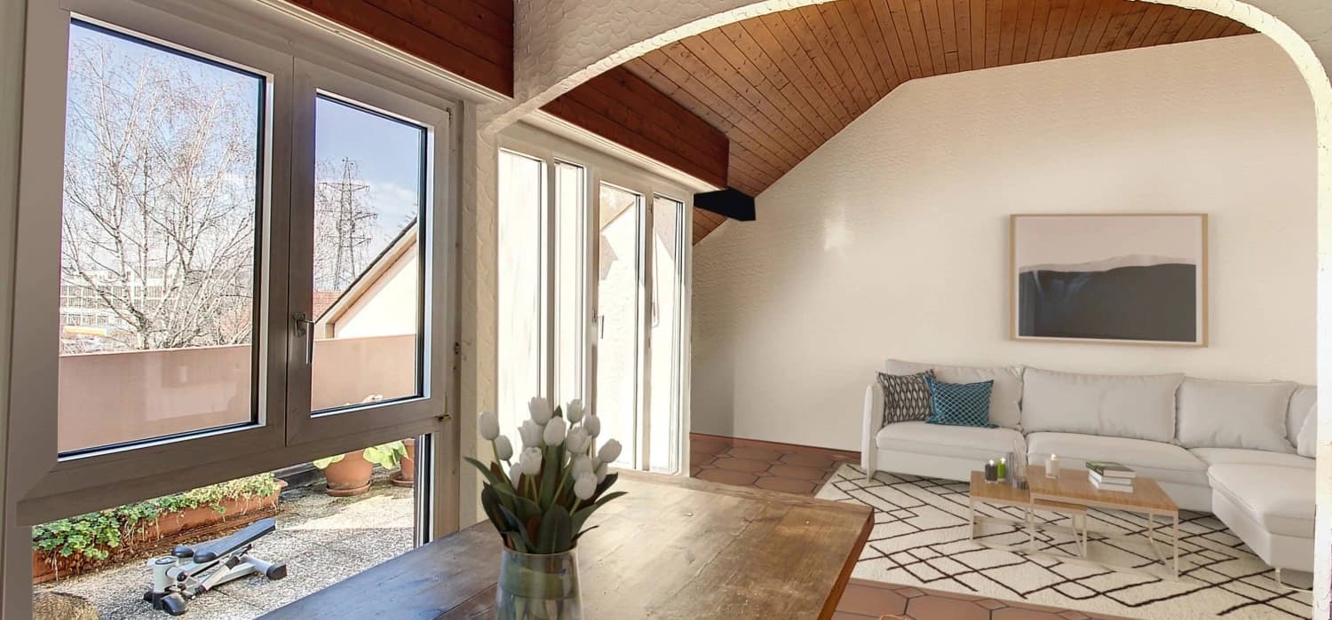 Une terrasse sur le toit